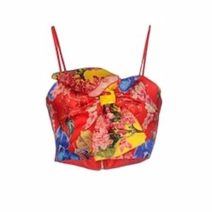 LEITMOTIV  FLORAL BOW CORSET NWT SZ 4